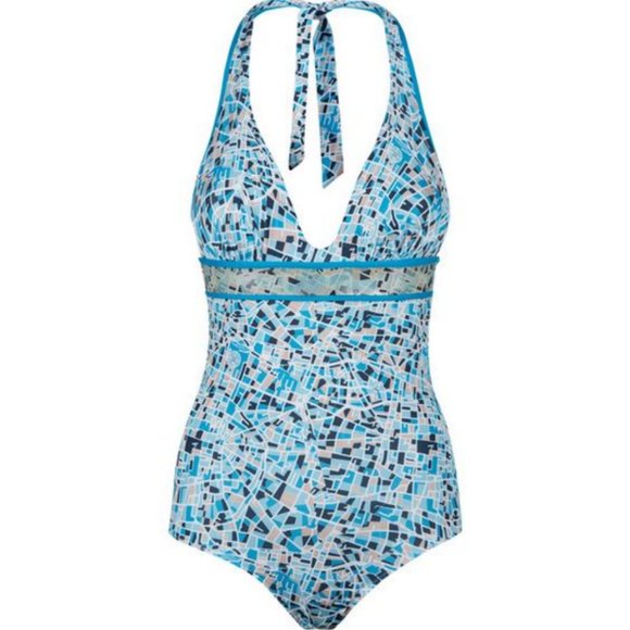 NWT - La Perla Bomap Underwire One Piece Swimsuit Map Print - Picture 1 of 13